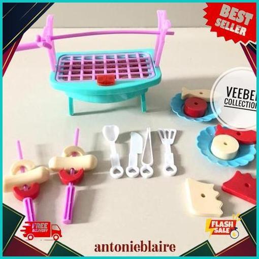 New Sale Mainan BBQ Set / mainan bbq anak/ mainan masak masakan anak/ BBQ main/ pretend play