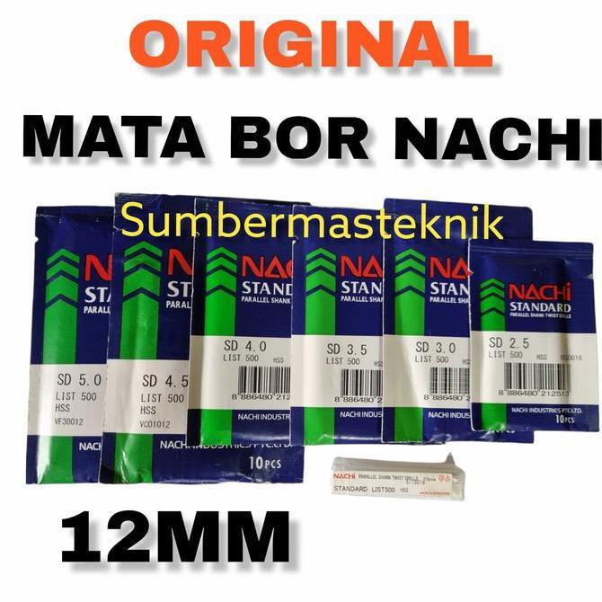 NACHI 12MM MATA BOR BESI NACHI 12 MM MATA BOR HSS NACHI 12MM ORIGINAL - Available