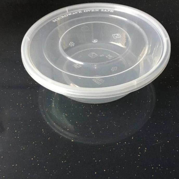 Mangkok Plastik 650ml Thinwall Round Rou Bulet 650 ml box DM bulat