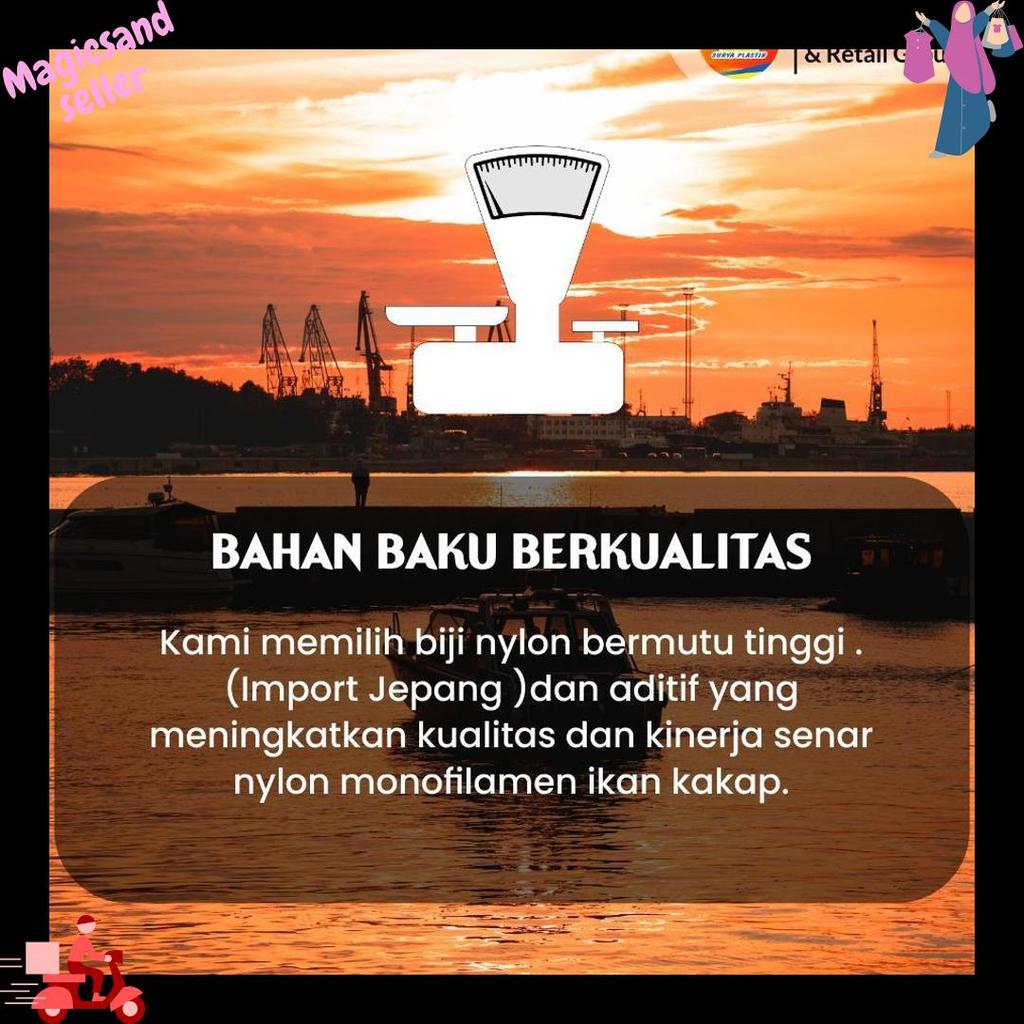 Senar Cap Ikan Kakap  Ukuran 1000 (70)  Per Roll /Tali Senar Pancing / Senar Layangan Sale