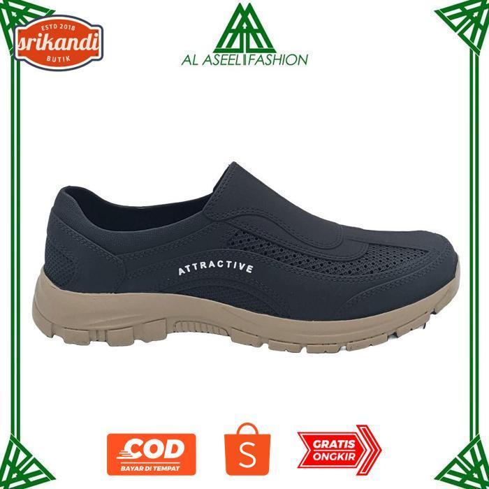 er-87 AL-ASEEL FASHION MEN SHOES Uk 39 - 44 / Sepatu Slip On Semi Formal / Sepatu Kerja Simple Anti 