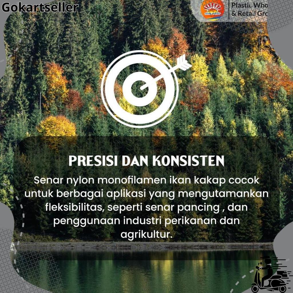 Senar Cap Ikan Kakap  Ukuran 150(8)  Per Roll /Tali Senar Pancing / Senar Layangan Murah