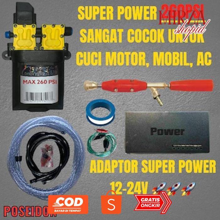 Big Sale ALAT CUCI AC CUCI MOBIL MOTOR POWER DOUBLE PUMP JET CLEANER Premium