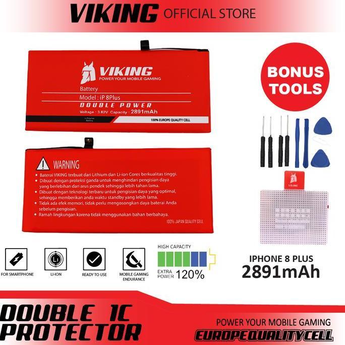 Viking Baterai Iphone 8 Plus Double Power