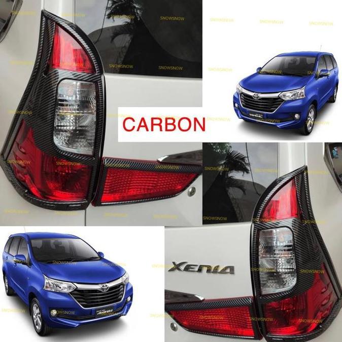Garnish Lampu Belakang Grand Avanza Xenia Veloz 2015 2017 2018 Carbon