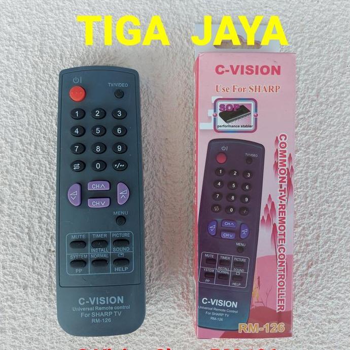 Remote TV Multi Sharp RM 126 C Vision