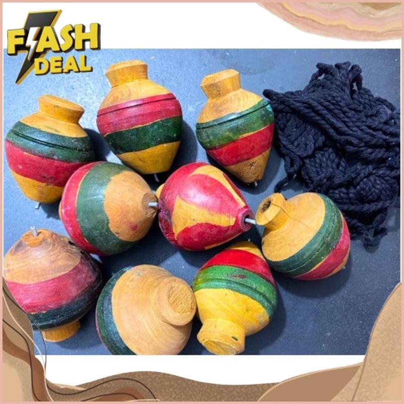 Offer Discount [Promo Murah] Mainan Kekean / Mainan Gasing Kekean / Mainan Gasing Kayu Jadul / Maina