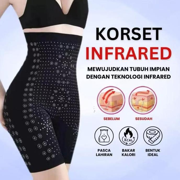 Promo Korset Celana Infrared Ori -Celana KorsetPelangsing Perut Buncit - Korset Wanita COD