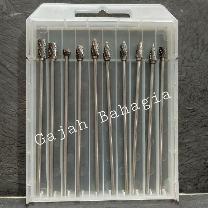Mata cuner 3mm x 6mm Long panjang set 10 pcs Mata tuner Mata bor cun