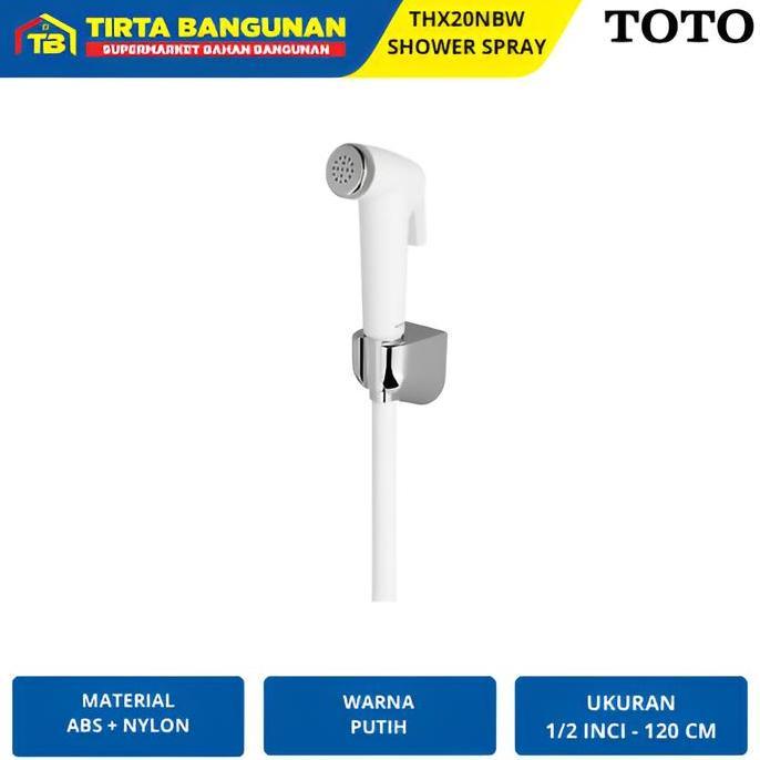 Fakinajayuuu - TOTO THX20NB SELANG SHOWER SPRAY JET SHOWER SHOWER BIDET CLOSET KLOSET TOILET WC Pvc 