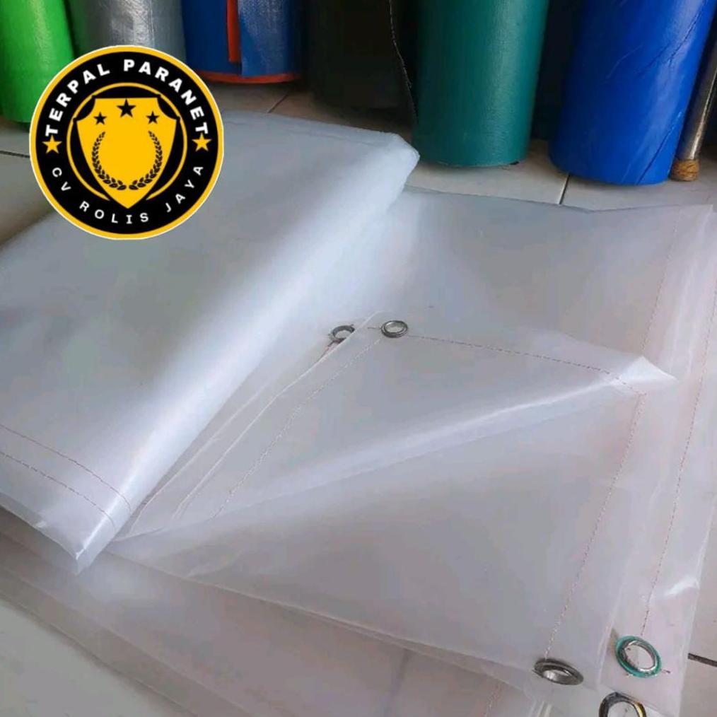 Bisa Cod Terpal Plastik Bening Uv 200 Micron 3X3 3X4 3X5 3X6 3X7 3X8 3X9 3X10 Plastik Uv Bening Tran