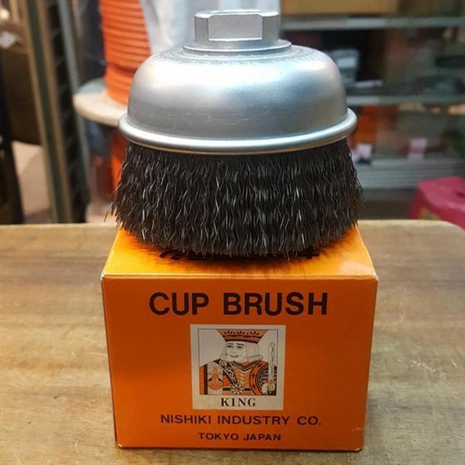 Sikat Mangkok Baja A5 / Cup Brush KING Nishiki AH-157 7" (22)