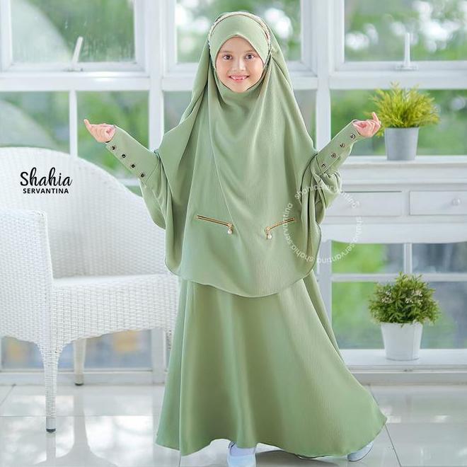 Shahia Servantina - Lathifa Set Fk Instan Perempuan Gamis Syari Anak