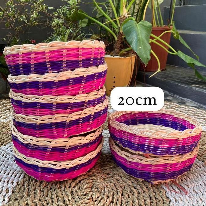 Bokor soda rotan 20cm (10pcs)