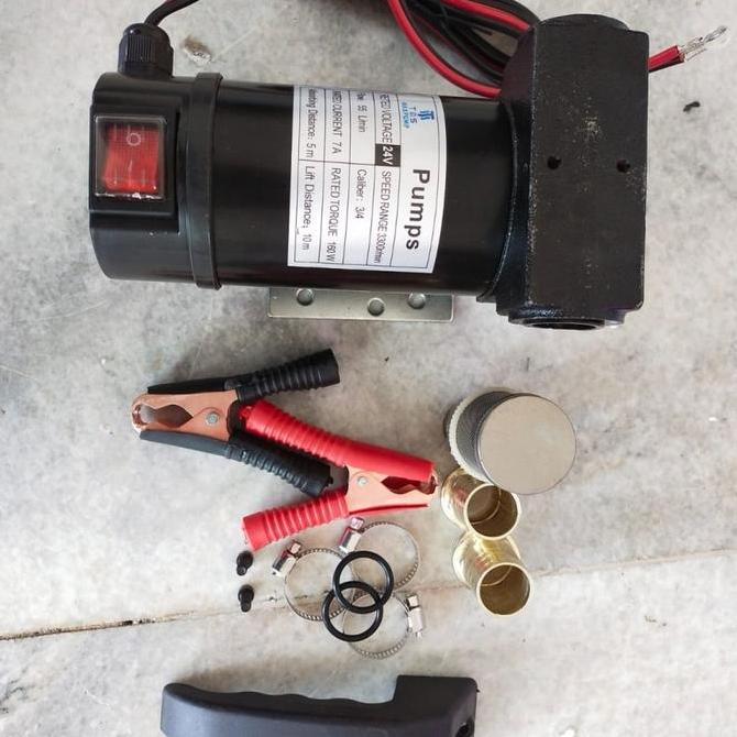 Pompa Tranfer Minyak Oil/Solar Dc24V Pompa Oli Pompa Solar 24Dc