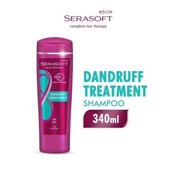 Serasoft Serum Shampoo Dandruff Treatment Botol 340 ml x3 - Gambar 2