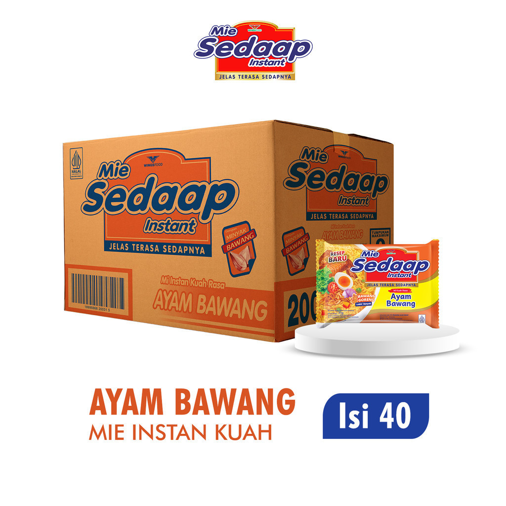 Sedaap Mie Instan Ayam Bawang Bag 71 gr x40