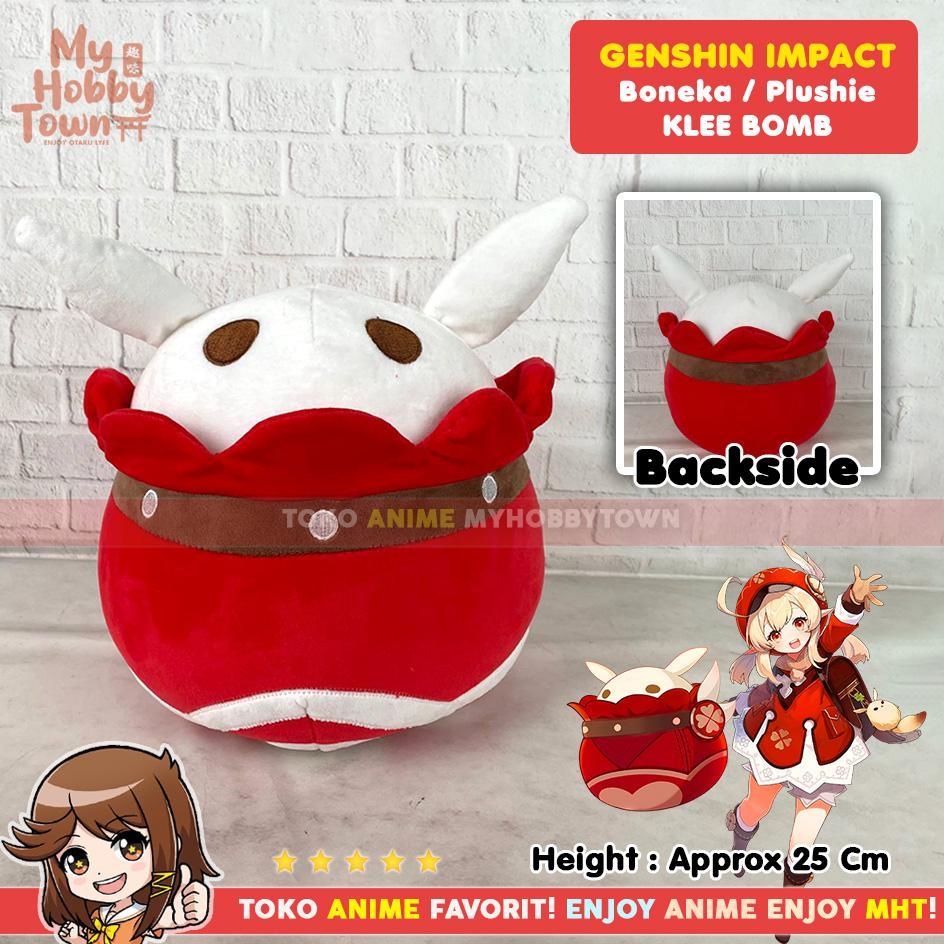 Boneka Anime Game Karakter Genshin Impact Klee Bomb Plushie Doll