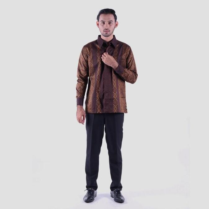 Baju Batik Bhs Excellent Warna Hitam Olive