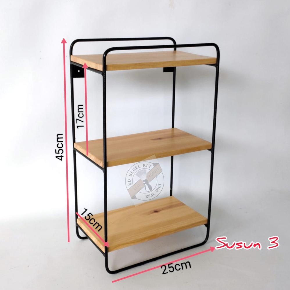 Rak Hiasan Dinding Persegi | Ambalan Tempel Dinding | Rak Tempel Dinding