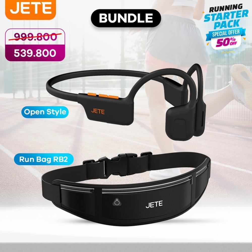 Bundling Headset Bluetooth Sport JETE Open Style With IPX4 OpenStyle + Runbag RB2