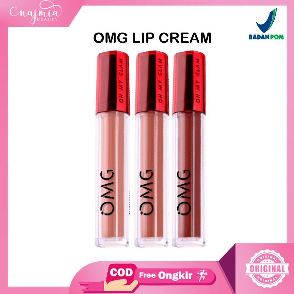 Najmia 2 - OMG Oh My Glam Matte Kiss Lip Cream  ( lipstick lipstik lipcream ) NEW SHADE 01-30