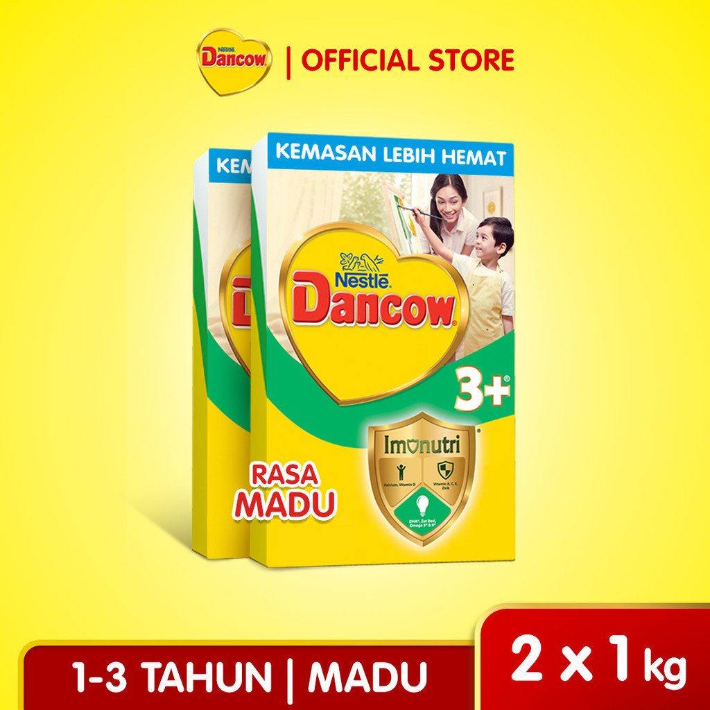 DANCOW 3+ Rasa Madu Box 1Kg x 2