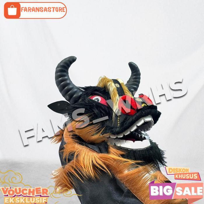 Bantengan Anak Bantengan Mangap Spons Topeng Bantengan Kerbau Br 1107