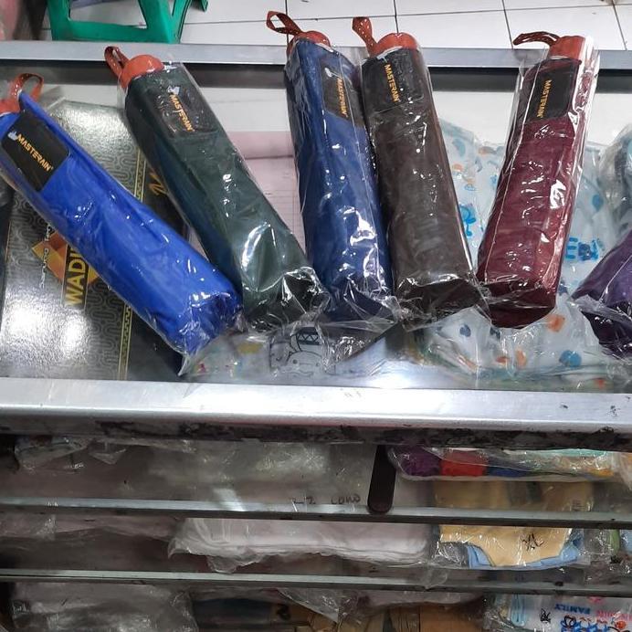 Payung Lipat Rosida Masterrain Payung UV Payung 10 Tulang Plus Sarung