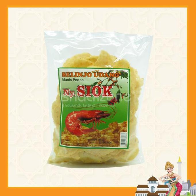 Ready Emping Udang Pedas Manis Ny.Siok/Belinjo Udang Manis Pedas Ny.Siok