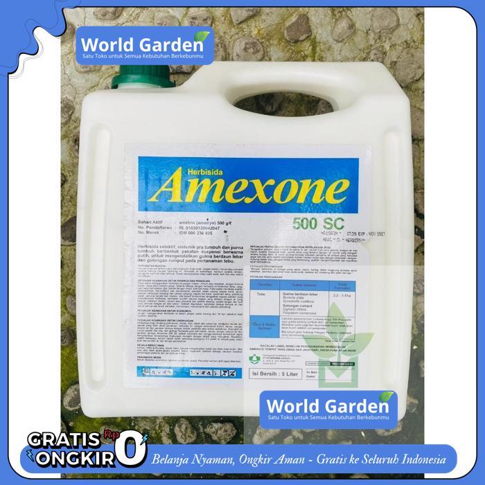 HERBISIDA AMEXONE 500SC ISI 5LT DARI PETROKIMIA KAYAKU PRODUK TERBAIK