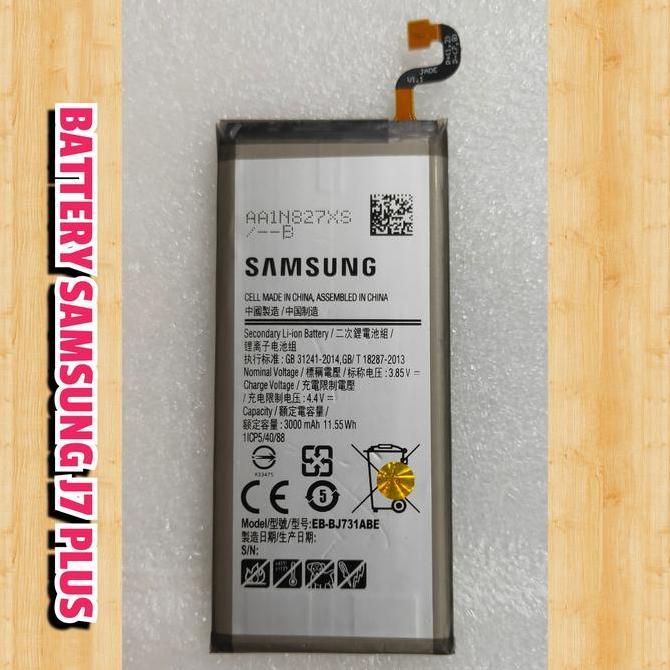 TERBARU - Battery Samsung J7 Plus EB-BJ731ABE Battery Samsung J7 Plus Ori