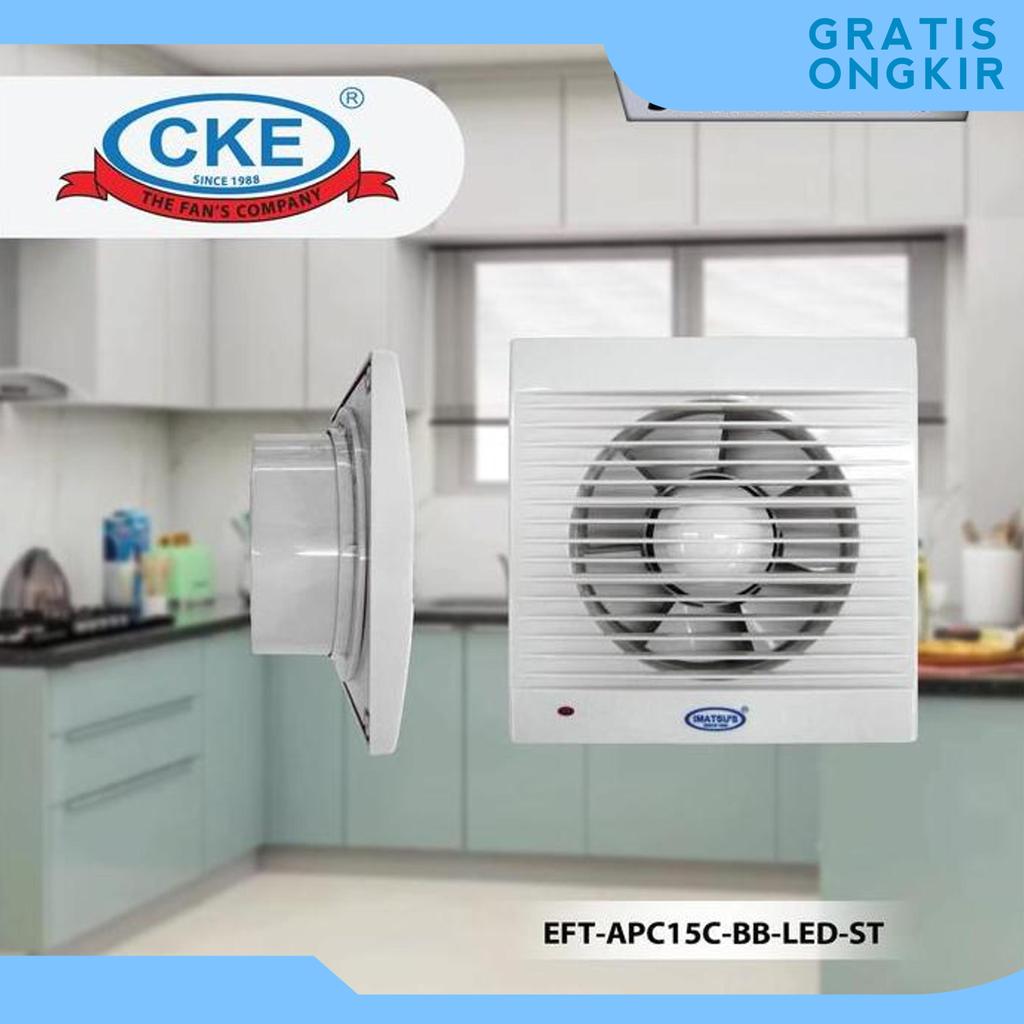 Exhaust Fan 6 Inch Lampu Led Penghisap Udara Kecil Wall Tembok