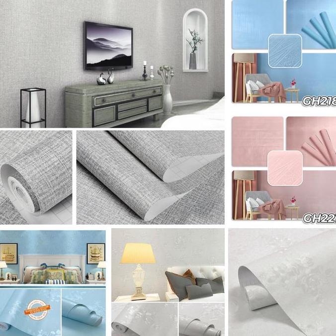 Paket 5 Roll Wallpaper Dinding Kamar Wallpaper Dinding Aesthetic Cewek 45Cm X 7.5M