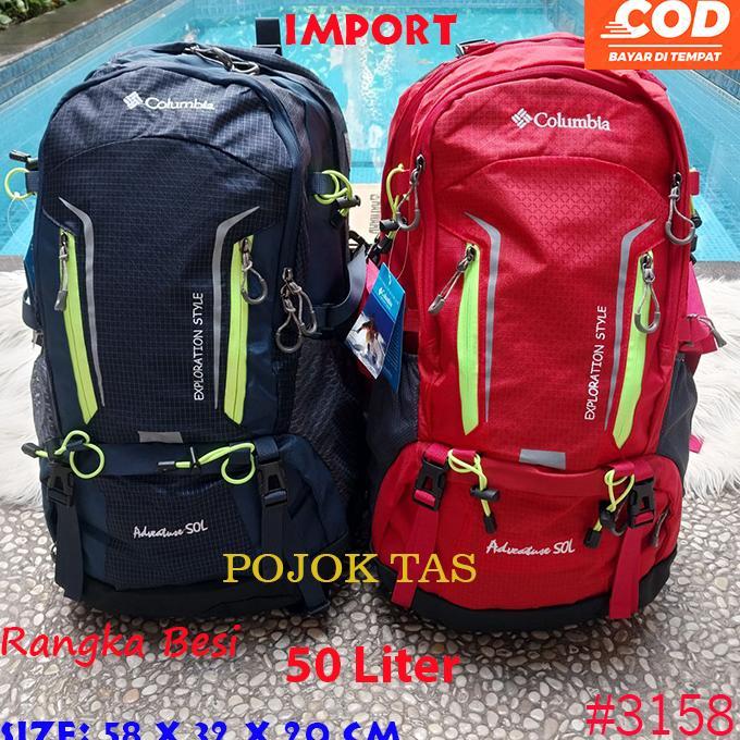Tas Ransel Gunung Tas Ransel Hiking Tas Carrier Back Pack Tas Punggung Camping Colombia 50 Liter Ran