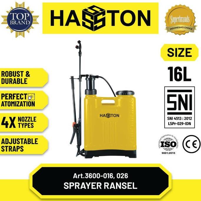 2shopgani - hasston sprayer ransel manual & elektrik 16l knapsack sprayer multifungsi