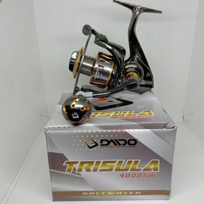 Ril Rell Daido Trisula SW 4000 Gulungan Pancing Rel Reel Katrol Katrol Katrol Katrol