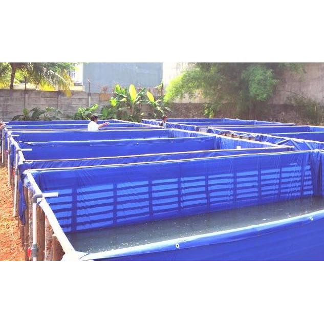 TERMURAH - Terpal Kolam Lele 4 x 0.5 x 1 Meter | Kolam Terpal Ukuran 4x0.5x1 M