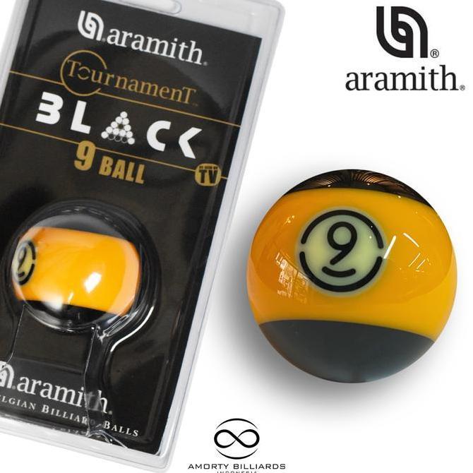 Bola Billiard Aramith / Aramith Tournament Black Number 9 Ball NS