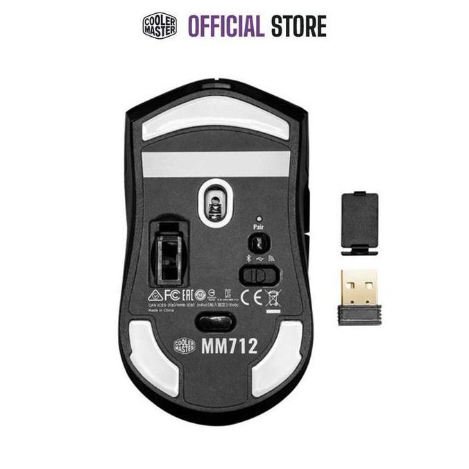 TERBARU - Cooler Master MM712 MM-712 Wireless Gaming Mouse RGB Illumination Lightweight Design Coole