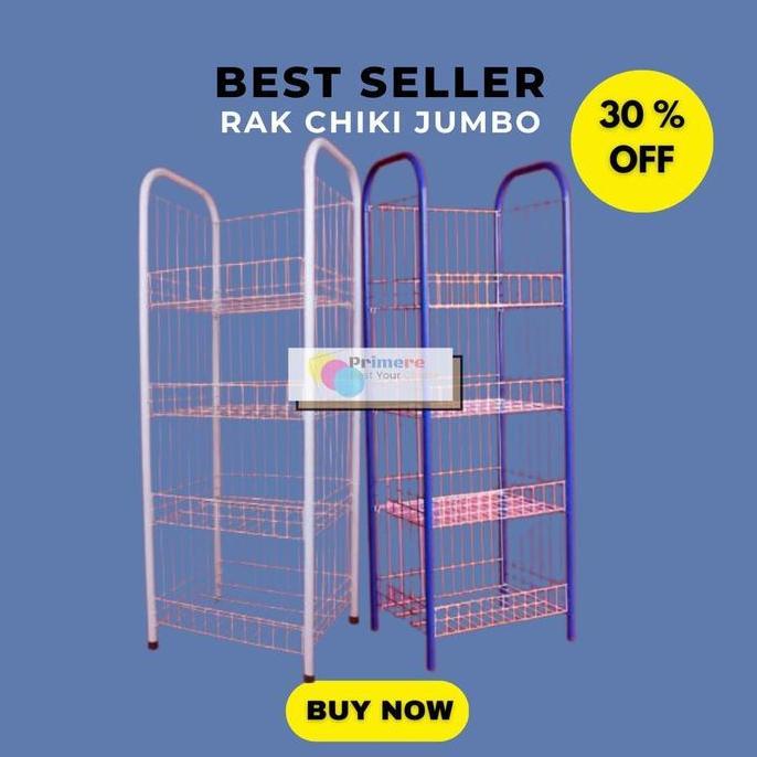 PROMO DISKON - rak ciki susun snack warung serbaguna / Rak warung dagangan Besi