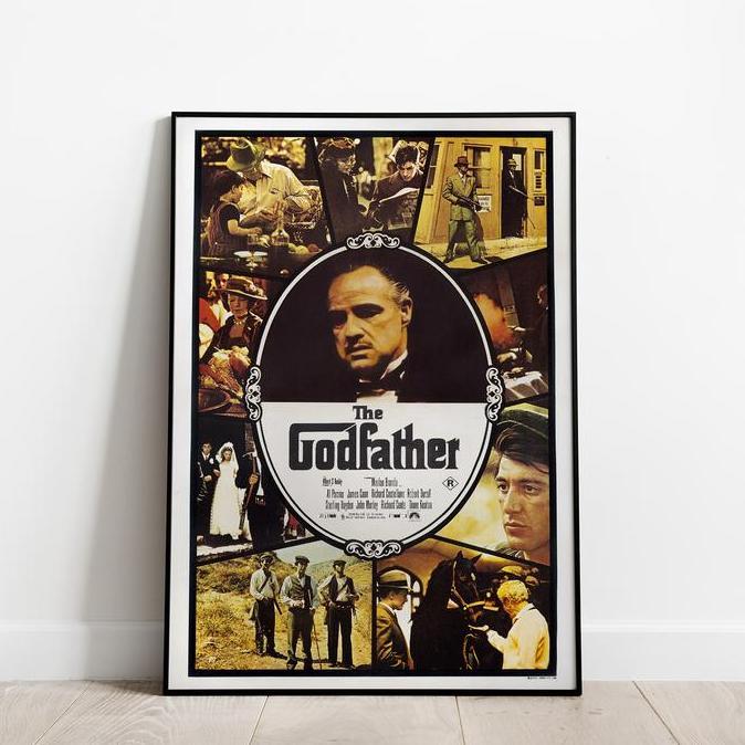 Poster Film The Godfather Frame Blok