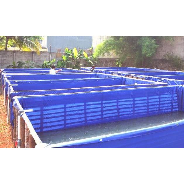 TERMURAH - Terpal Kolam Lele 2 x 2 x 0.75 Meter | Kolam Terpal Ukuran 2x2x0.75 M