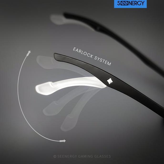 SEENERGY Kacamata Gaming | Hades Midnight Black