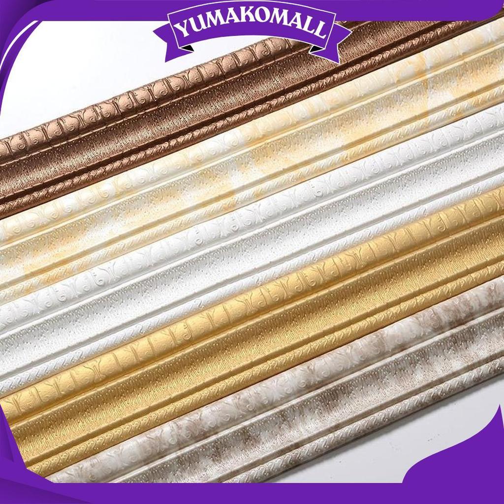 [Tebal] Wall Border List Foam 3D 8Mm Wallpaper Tebal List Dinding Border Plafon Stiker Dekorasi Dind