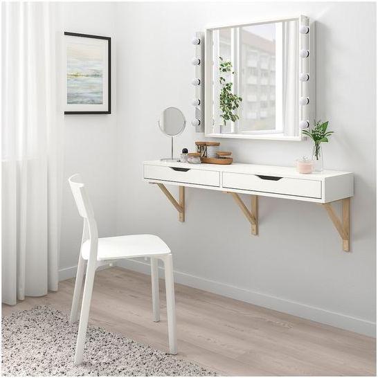 ambalan /rak dinding / floating shelf dengan laci