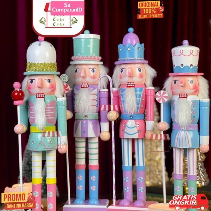 Berkualitas Tcc Christmas Nutcracker Soldier Patung Natal Dekorasi Natal Hiasan Natal Impor Aksesori