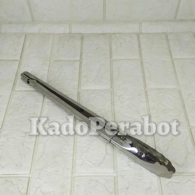 capitan food clip stainless steel 40cm - capitan panjang jumbo bbq