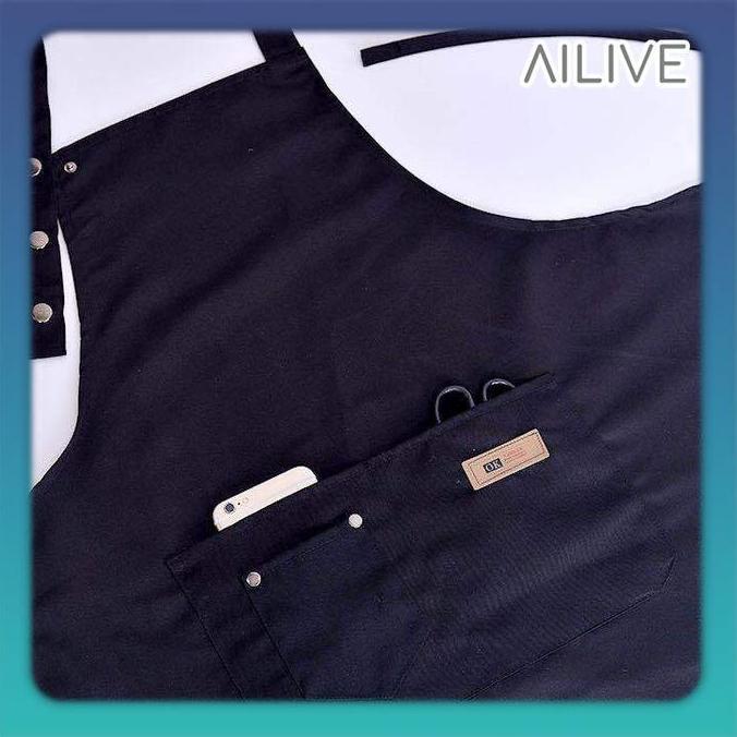 APRON CELEMEK DRILL KOREAN STYLE/ APRON/ CELEMEK/ BARISTA