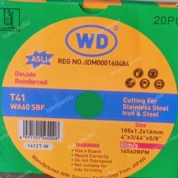 batu gerinda potong wd 4 inch mata gerinda potong wd 4"